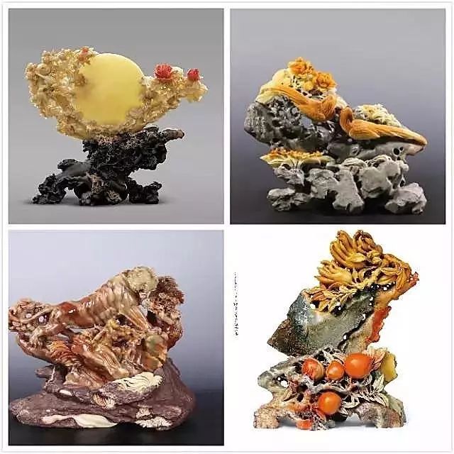 青田石雕大师倪东方林福照张爱廷牛克思作品图片 青田石雕大师倪东方林福照张爱廷牛克思作品图片
