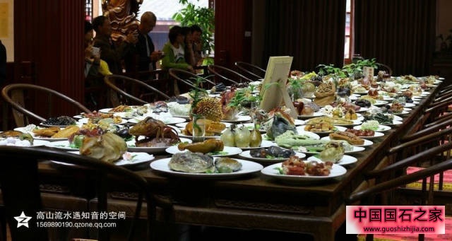 寿山石满汉全席照片和价格!寿山石的石头宴席 寿山石满汉全席照片和价格!寿山石的石头宴席
