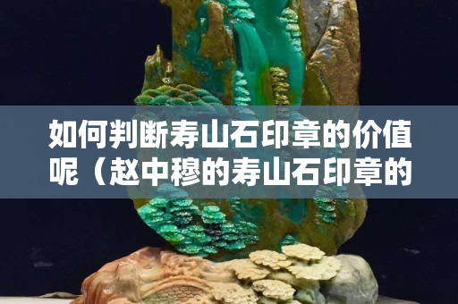 如何判断寿山石印章的价值呢（赵中穆的寿山石印章的价值）