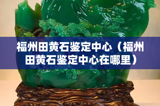 福州田黄石鉴定中心（福州田黄石鉴定中心在哪里）