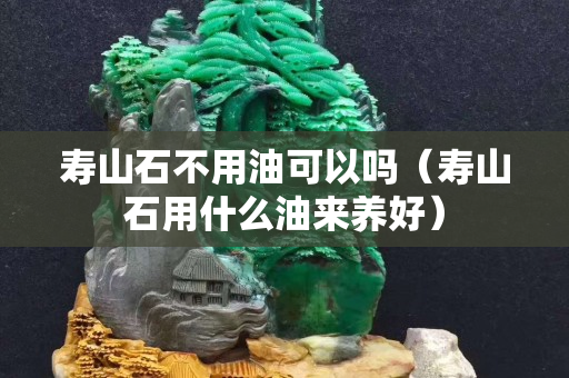 寿山石不用油可以吗（寿山石用什么油来养好）