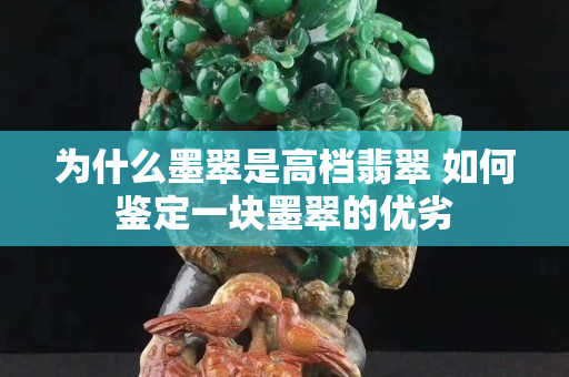 为什么墨翠是高档翡翠 如何鉴定一块墨翠的优劣