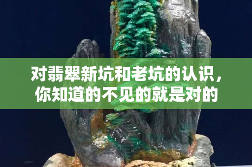 对翡翠新坑和老坑的认识，你知道的不见的就是对的