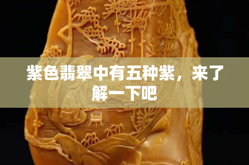 紫色翡翠中有五种紫，来了解一下吧