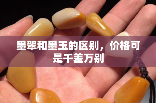 墨翠和墨玉的区别，价格可是千差万别