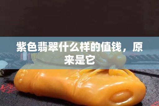 紫色翡翠什么样的值钱，原来是它
