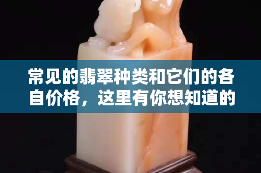 常见的翡翠种类和它们的各自价格，这里有你想知道的细节
