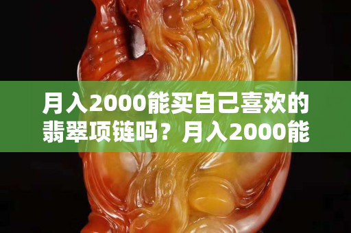 月入2000能买自己喜欢的翡翠项链吗？月入2000能买的翡翠多了去了
