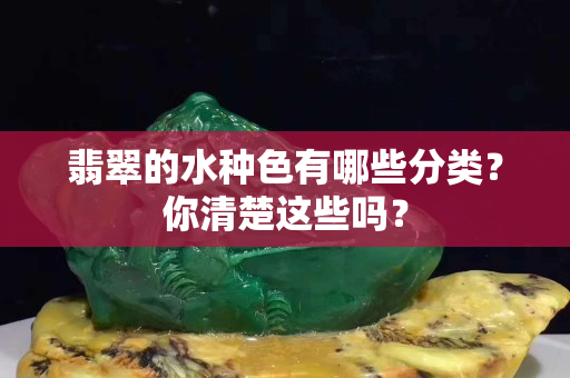 翡翠的水种色有哪些分类？你清楚这些吗？