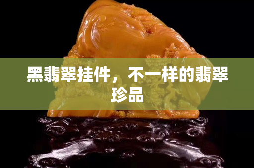 黑翡翠挂件，不一样的翡翠珍品