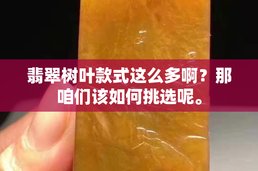 翡翠树叶款式这么多啊？那咱们该如何挑选呢。