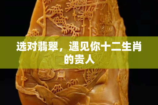 选对翡翠，遇见你十二生肖的贵人