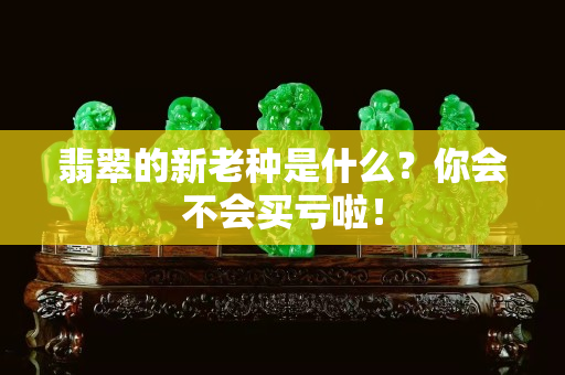 翡翠的新老种是什么？你会不会买亏啦！