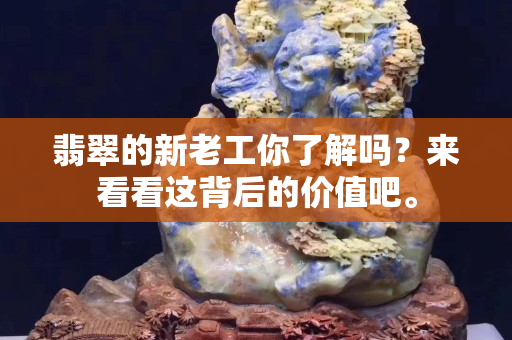 翡翠的新老工你了解吗？来看看这背后的价值吧。