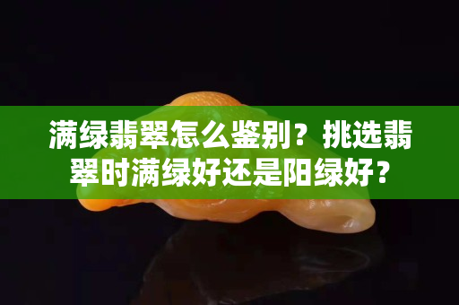 满绿翡翠怎么鉴别？挑选翡翠时满绿好还是阳绿好？