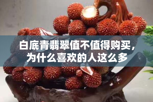 白底青翡翠值不值得购买，为什么喜欢的人这么多