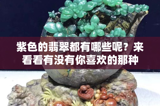 紫色的翡翠都有哪些呢？来看看有没有你喜欢的那种