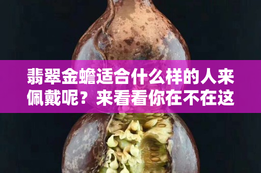 翡翠金蟾适合什么样的人来佩戴呢？来看看你在不在这中间呢？