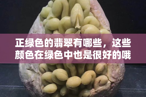 正绿色的翡翠有哪些，这些颜色在绿色中也是很好的哦
