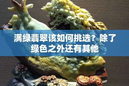 满绿翡翠该如何挑选？除了绿色之外还有其他