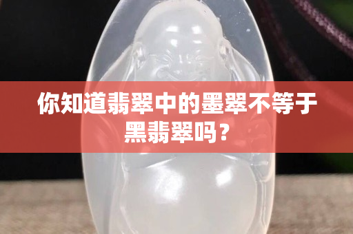 你知道翡翠中的墨翠不等于黑翡翠吗？