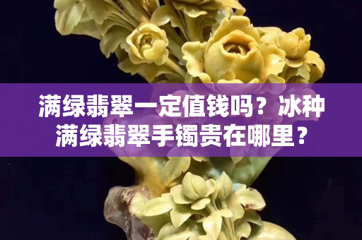 满绿翡翠一定值钱吗？冰种满绿翡翠手镯贵在哪里？