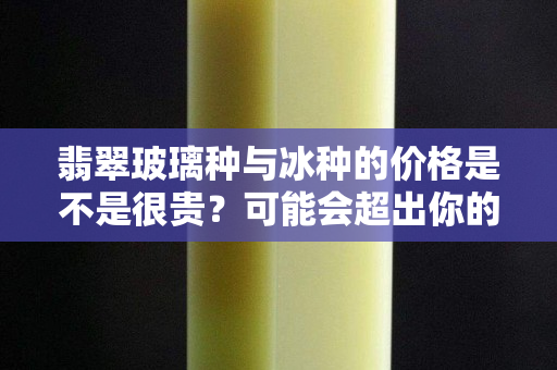 翡翠玻璃种与冰种的价格是不是很贵？可能会超出你的想象