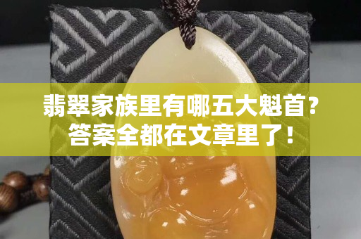 翡翠家族里有哪五大魁首？答案全都在文章里了！