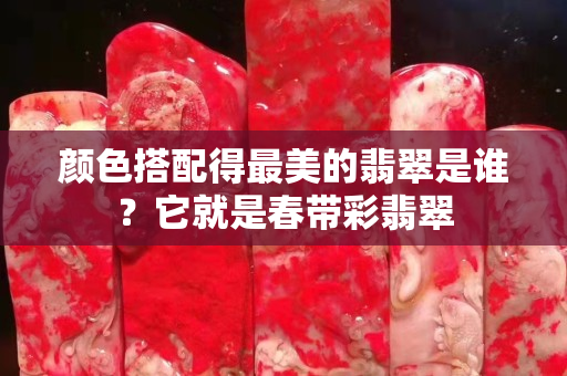 颜色搭配得最美的翡翠是谁？它就是春带彩翡翠
