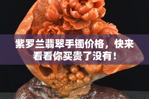 紫罗兰翡翠手镯价格，快来看看你买贵了没有！