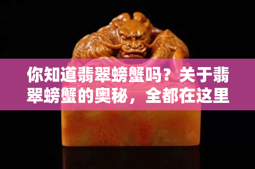 你知道翡翠螃蟹吗？关于翡翠螃蟹的奥秘，全都在这里了！