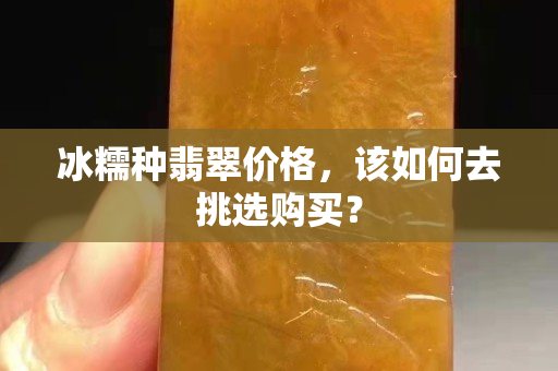 冰糯种翡翠价格，该如何去挑选购买？