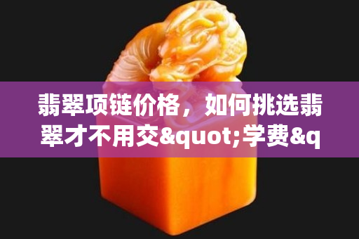 翡翠项链价格，如何挑选翡翠才不用交"学费"