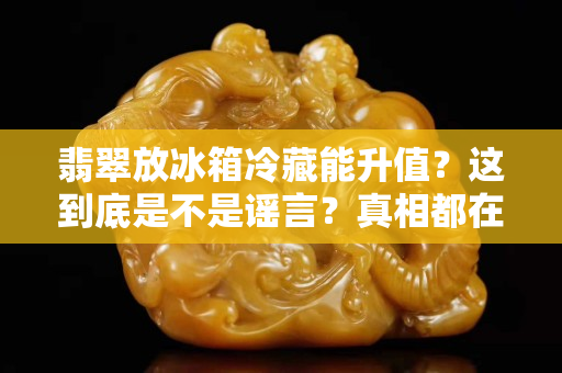 翡翠放冰箱冷藏能升值？这到底是不是谣言？真相都在这里了