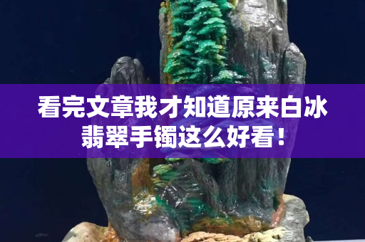 看完文章我才知道原来白冰翡翠手镯这么好看！