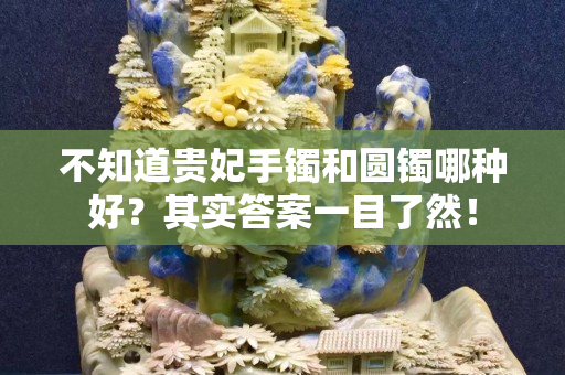 不知道贵妃手镯和圆镯哪种好？其实答案一目了然！
