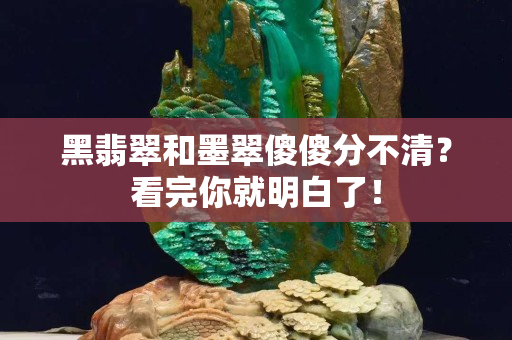 黑翡翠和墨翠傻傻分不清？看完你就明白了！