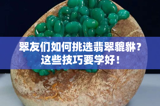 翠友们如何挑选翡翠貔貅？这些技巧要学好！
