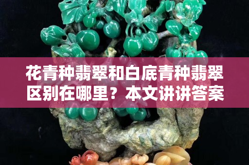 花青种翡翠和白底青种翡翠区别在哪里？本文讲讲答案！
