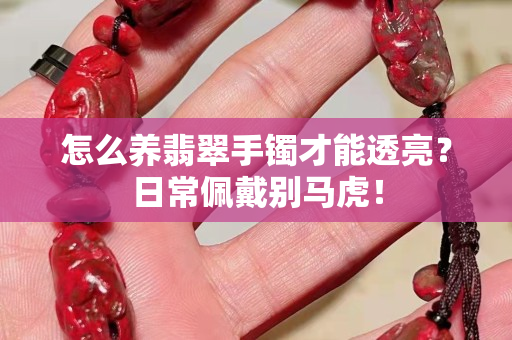 怎么养翡翠手镯才能透亮？日常佩戴别马虎！