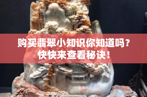 购买翡翠小知识你知道吗？快快来查看秘诀！