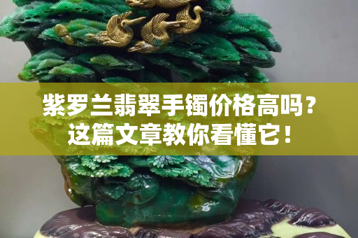 紫罗兰翡翠手镯价格高吗？这篇文章教你看懂它！