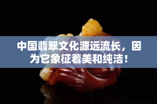 中国翡翠文化源远流长，因为它象征着美和纯洁！