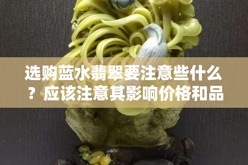 选购蓝水翡翠要注意些什么？应该注意其影响价格和品相的侧重点！