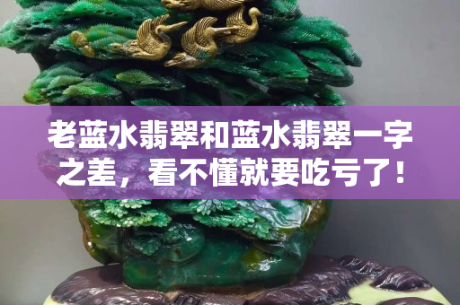 老蓝水翡翠和蓝水翡翠一字之差，看不懂就要吃亏了！