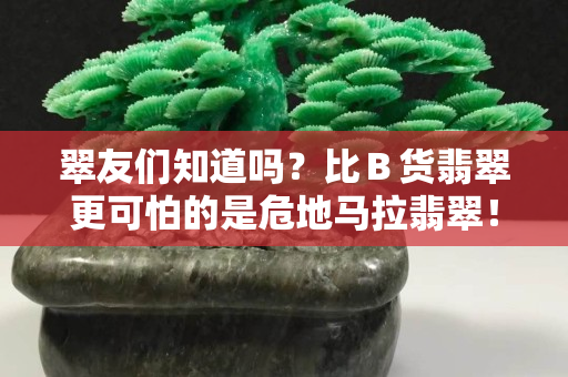 翠友们知道吗？比Ｂ货翡翠更可怕的是危地马拉翡翠！