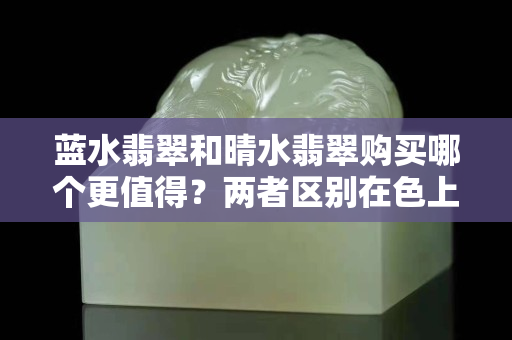蓝水翡翠和晴水翡翠购买哪个更值得？两者区别在色上！