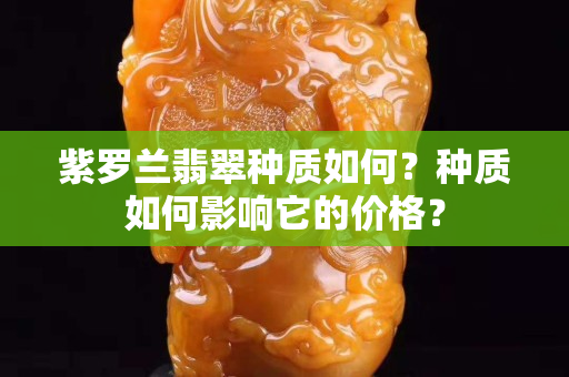 紫罗兰翡翠种质如何？种质如何影响它的价格？