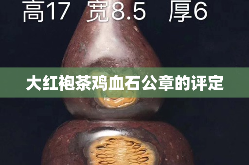 大红袍茶鸡血石公章的评定