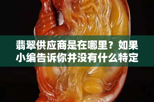 翡翠供应商是在哪里？如果小编告诉你并没有什么特定的翡翠供应商呢！